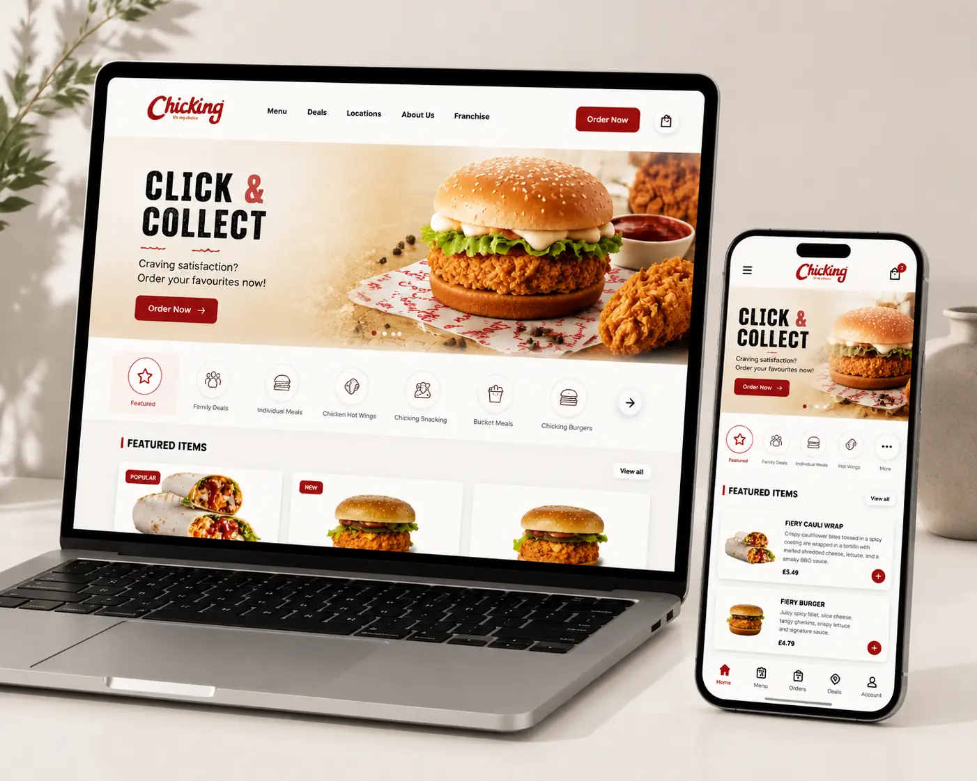 Chicking Selly Oak Click and Collect website