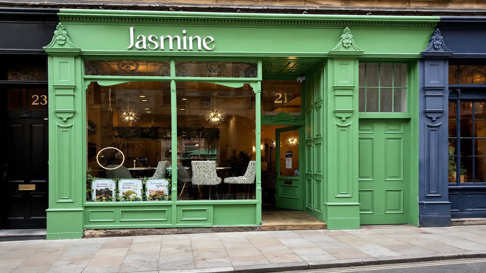 Jasmine Café website by SourceFind