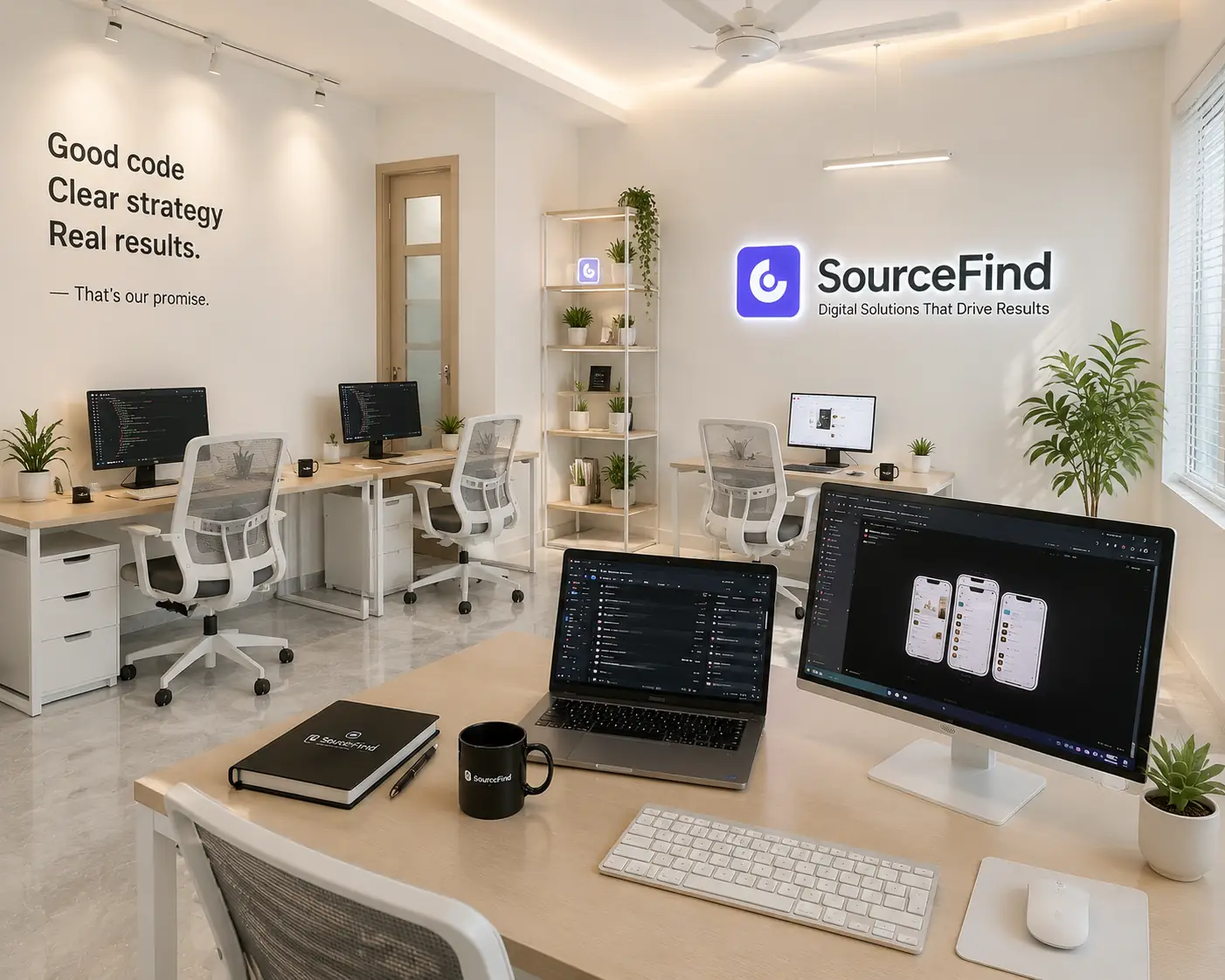 The SourceFind team at work